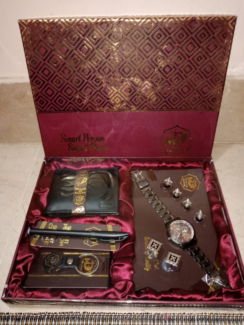 MEN’S LUXURY GIFT SET | WALLET, WATCH, PEN & CUFFLINKS COMBO