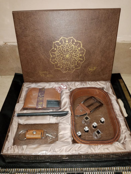 MEN’S CLASSIC GIFT SET | WALLET, BELT, PEN & CUFFLINKS